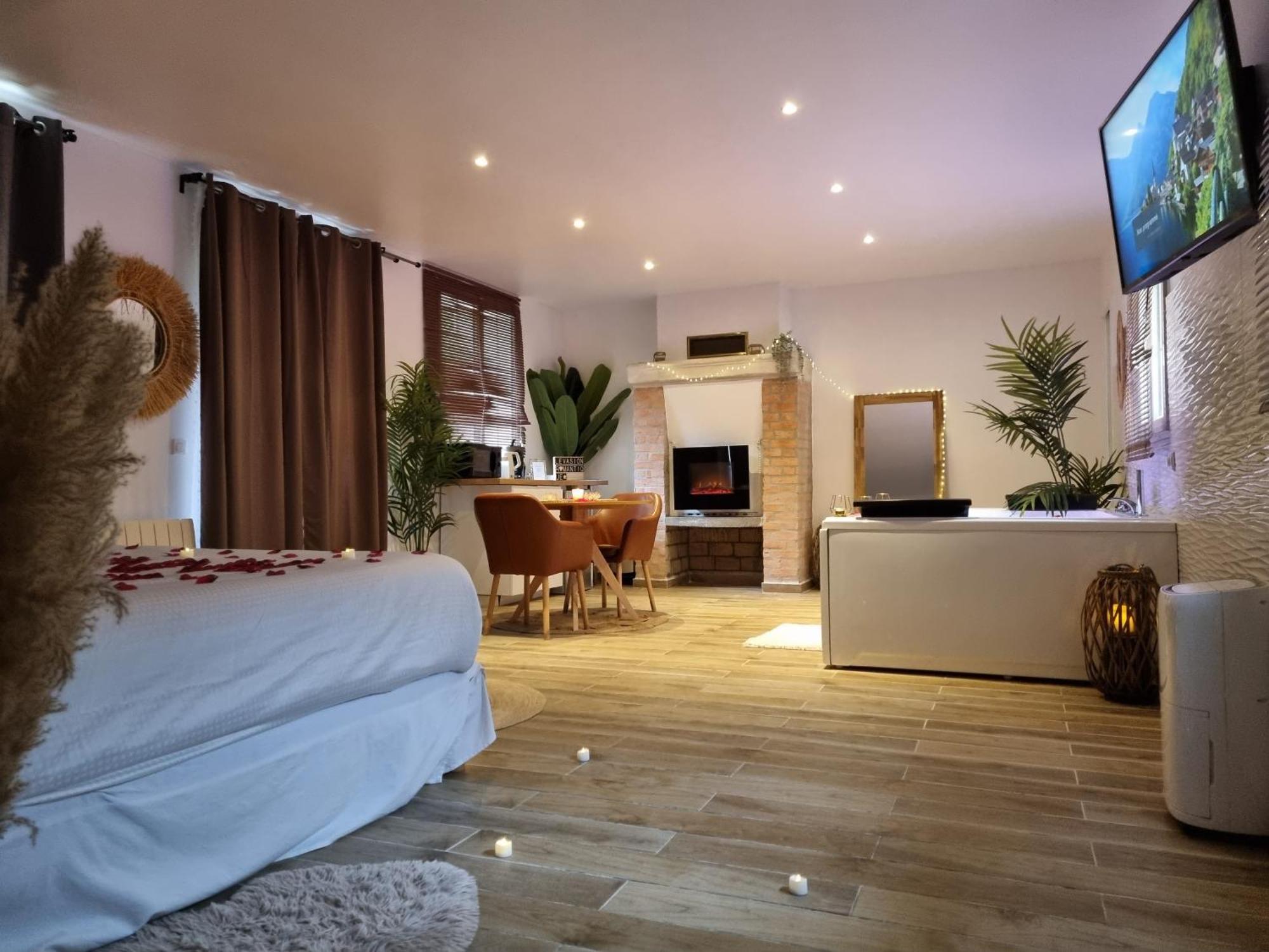 Levasion Romantique Loft Avec Jacuzzi Privatif Et Jardin Paris Hotel Saint-Prix  Luaran gambar