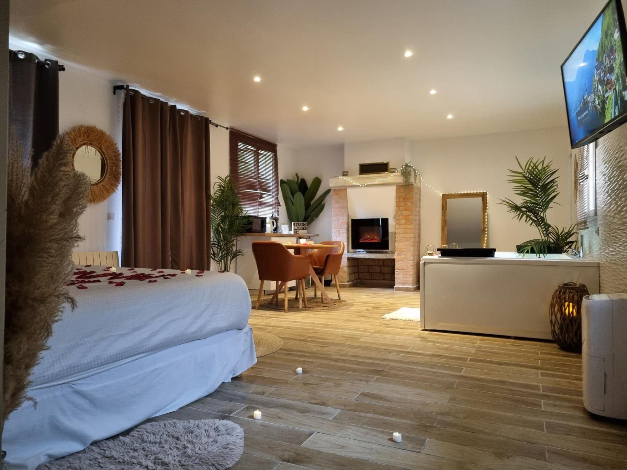 Levasion Romantique Loft Avec Jacuzzi Privatif Et Jardin Paris Hotel Saint-Prix  Luaran gambar