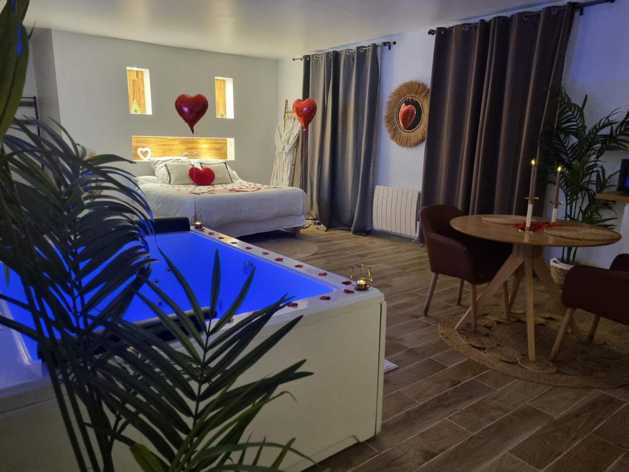 Levasion Romantique Loft Avec Jacuzzi Privatif Et Jardin Paris Hotel Saint-Prix  Luaran gambar